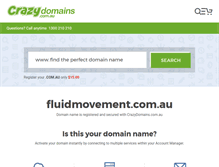 Tablet Screenshot of fluidmovement.com.au